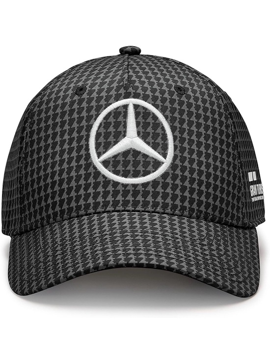 Mercedes-Benz Black Houndstooth Logo Baseball Cap